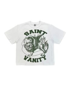 saint vanity griffen tee white ‘green’