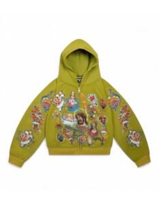 we are righteous risen king green zip up