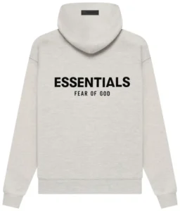 essential light oat hoodie