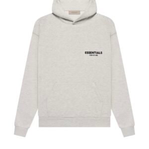essentials light oat hoodie