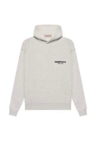 essentials light oat hoodie