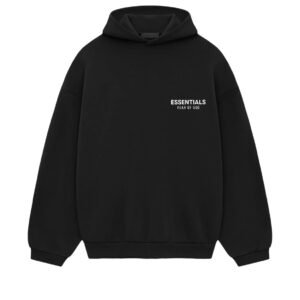 essentials fleece hoodie ii ‘black’