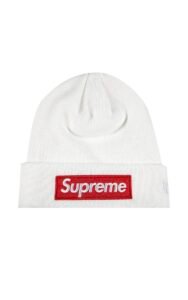 supreme x new era beanie ‘white’