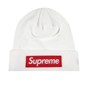supreme x new era beanie ‘white’