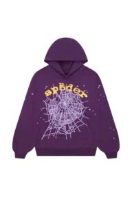 sp5der purple star v2 hoodie