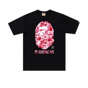 bape black/pink abc camo tee